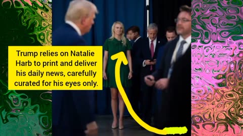 Trump trusts Natalie Harb to print and deliver his daily news, and she never misses a beat.