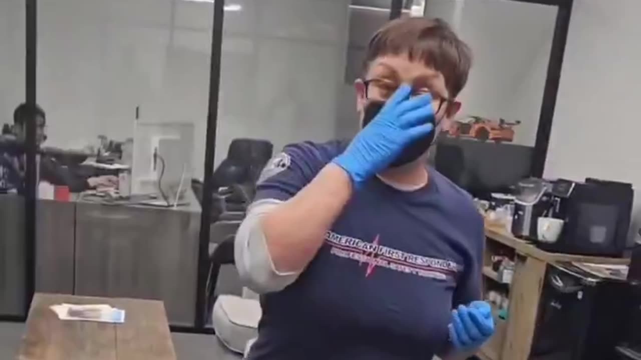 I'm so proud of this lady standing up to this tran