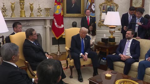 President Trump Hosts a Bilateral Meeting with the Prime Minister of Japan