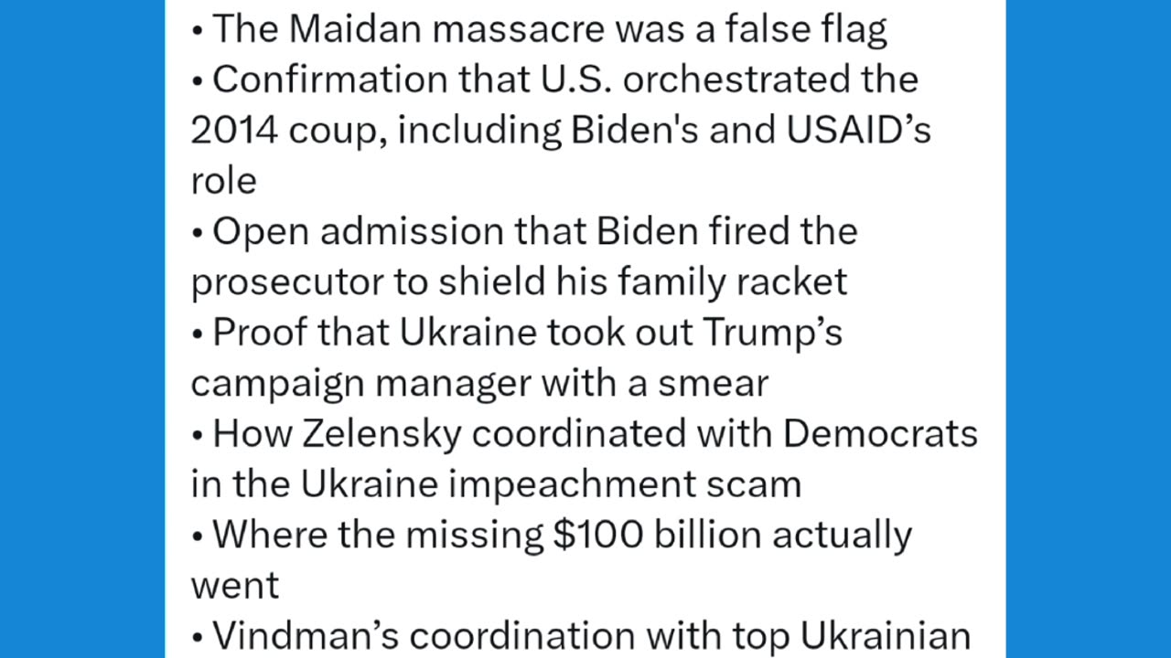 Food for thought on Ukraine.