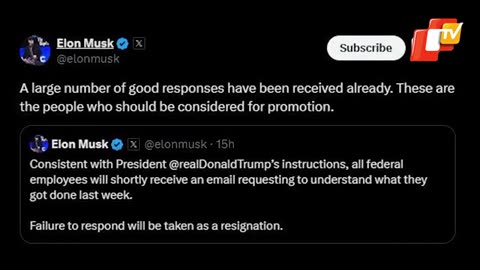 Elon Musk Orders Federal Staff To Report Work Or Face Resignation