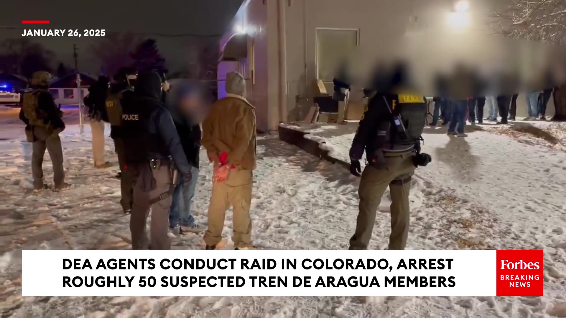 JUST IN: DEA Agents Arrest Roughly 50 Suspected Tren De Aragua Members During Raid In Colorado