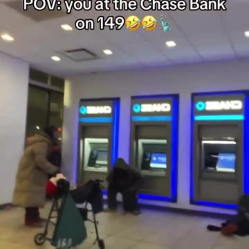 Bronx resident films homeless people camping at her local bank