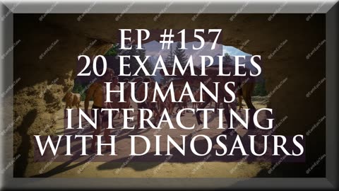 20 Shocking Evidences of Humans Interacting with Dinosaurs!