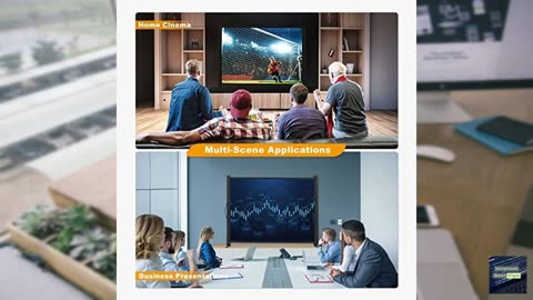 Portable Projector Screen with Stand, 50 Inch 4:3