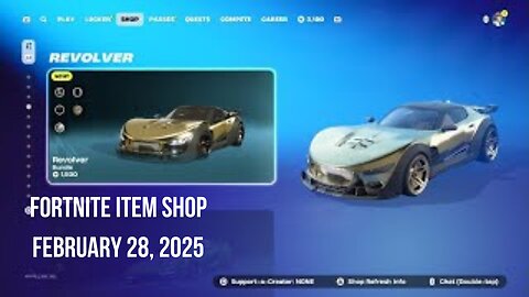 Fortnite Item Shop|February 28, 2025(*New* Vehicle & Accessories)