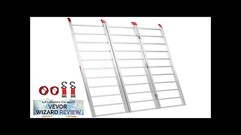 VEVOR Aluminum Ramps 1500 lbs Tri-Fold Ramp with Load Straps Folding Loading Review