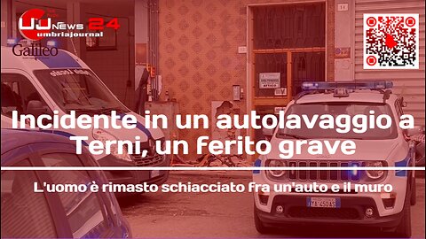 Incidente in un autolavaggio a Terni, un ferito grave