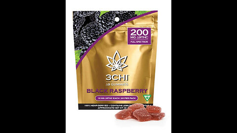 3CHI D9 THC Black Raspberry Gummies