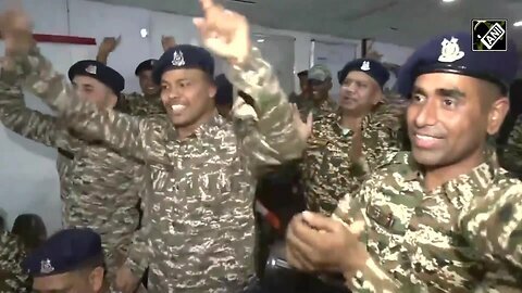 Champions Trophy 2025 _ CRPF Jawans Cheer For Team India Ahead Of ICC Champions Trophy 2025 Final