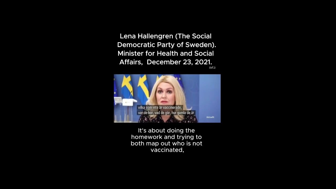 Lena Hallengren - Track the unvaccinated (Swedens Minister of Social Affairs 2019-2022)-9-16