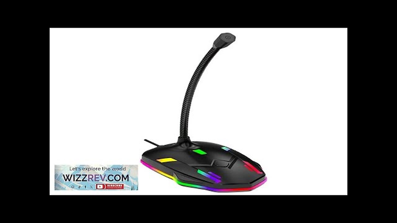 M9 USB Gaming Microphone RGB Computer Video Mic Noise Cancelling 360° Audio Review