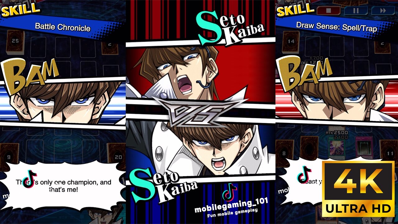 [4K Raw Uncut] Seto Kaiba Dark Magician VS Seto Kaiba Ancient Gear , 海馬 瀬人 VS 海馬 瀬人 , 遊☆戯☆王 デュエルリンクス