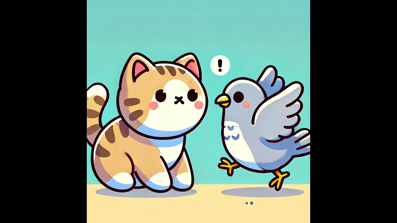 "Cute & Funny Cat and Pigeon Interactions! 🐱🐦"