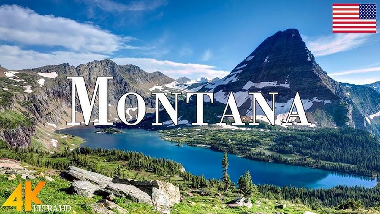 MONTANA (4K Relaxation Film) - Scenic Drives in Montana Nature at Every Turn - 4K Nature Video