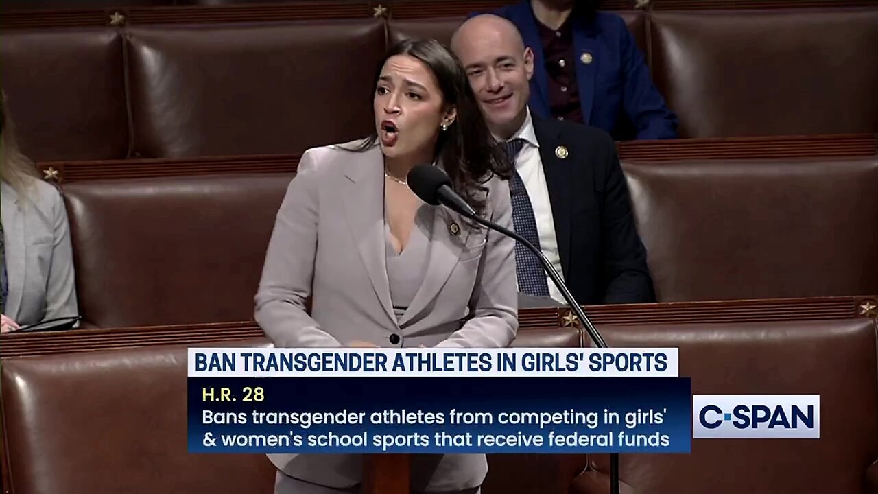 AOC goes on Unhinged Rant on House floor against banning Biological Males from Womens/Girls Sports