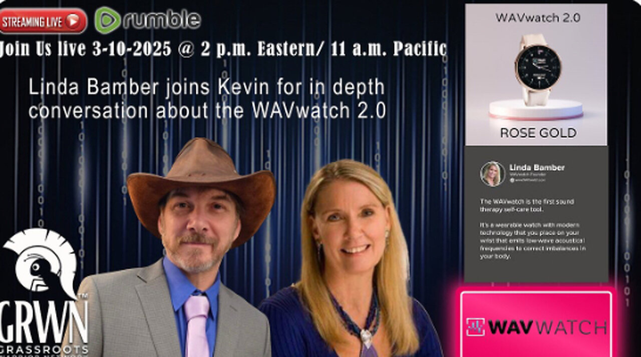 Linda Bamber & Kevin Hoyt Streaming Live 3-10-2025 @ 2 p.m. Eastern/ 11 a.m. Pacific