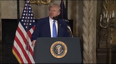 TRUMP❤️🇺🇸🥇🪽TAKES QUESTIONS🤍🇺🇸🏅🪽AT PRESS CONFERENCE MAR-A-LAGO💙🇺🇸🏅🪽🏰⭐️