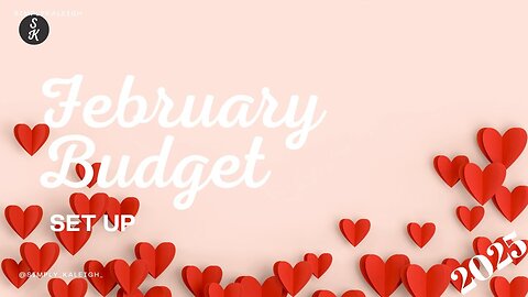 February Budget Set Up |Short Month | Less Spending | 2025