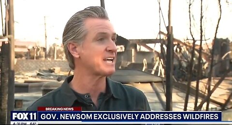 Gavin Newsom Bizarrely Shimmys and Smiles During Wildfire Interview