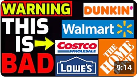 ⚠️ URGENT WARNING issued for Walmart, Costco, Home Depot, Lowes, Dunkin Donuts _ More