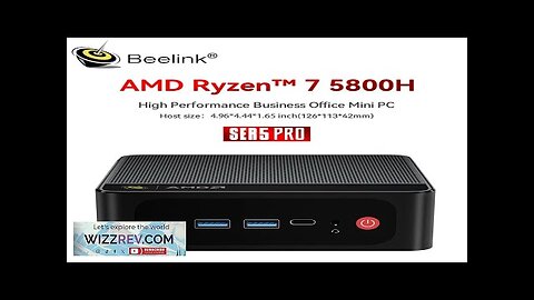 Beelink Ryzen 7 5800H SER5 Pro Mini PC AMD DDR4 16GB RAM Review