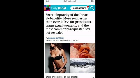 The WEF Are Having Orgies Again-Prostitutes Have To Sign NDA's
