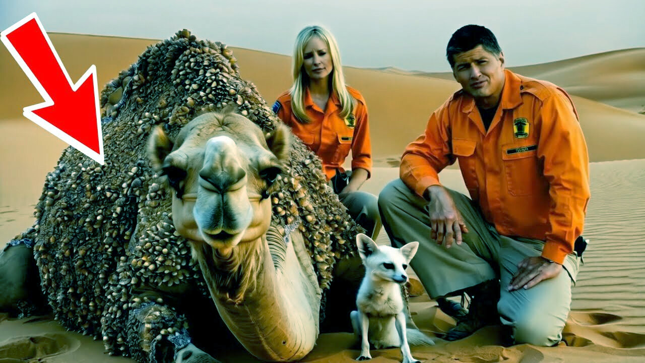 Rescue_of_an_Injured_Camel_covered_in_barnacles_with_the_help_of_a_Fennec_Fox