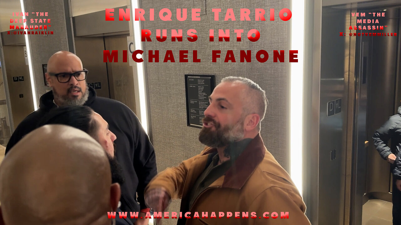 EXCLUSIVE ! Enrique @nobleone Tarrio, and @IvanRaiklin , run into Michael Fanone