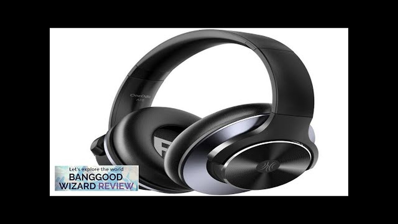 OneOdio A10 bluetooth Headset Wireless ANC Headphone -35dB Noise Cancelling Hi-Res Audio Review