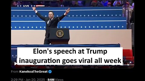Elon speech trump inauguration goes viral