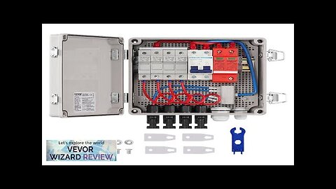 VEVOR Solar PV Combiner Box 4 String 10A for Solar Panel System Review