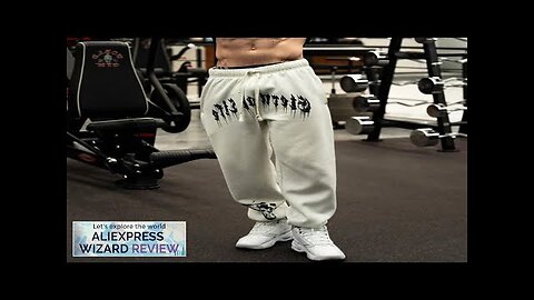 2024 New Spring Men's Sweatpants Europe and The United States Long Sports Review