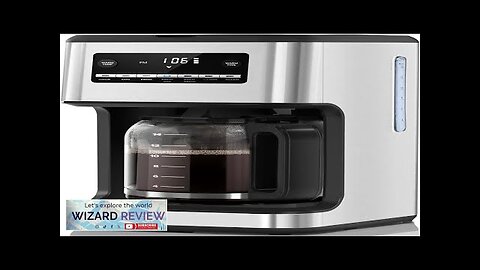 Xbeauty 2.1 Liters Drip Coffee Machine Coffee Maker Glass 14-Cup Review