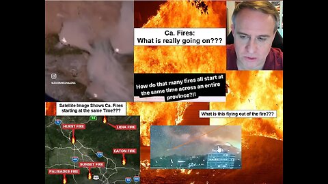 WW3 Update: Ca. Fires Satellite View starting up at one Time??? 22m