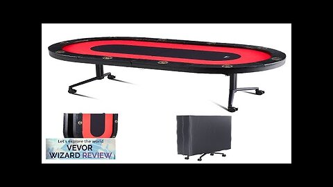 VEVOR 10 Player Foldable Poker Table Blackjack Texas Holdem Poker Table Review