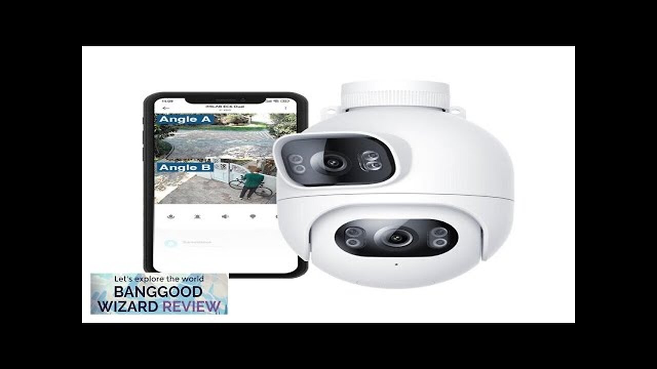 IMILAB EC6 Dual 2K Lens WiFi Spotlight Camera 360° PTZ Wireless Cam Review