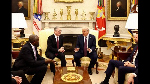 🚨🔥LIVE NOW: Trump greets the UK prime minister at the White House