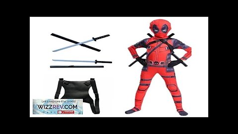 Kids Deadpool Bodysuit Superhero Cosplay Jumpsuit Suit Boys Fantasy Movie Character Peter Review