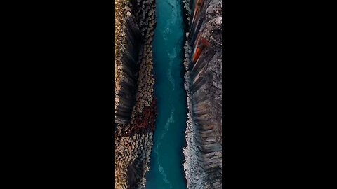 Basalt canyon Studlagil in Iceland🇮🇸