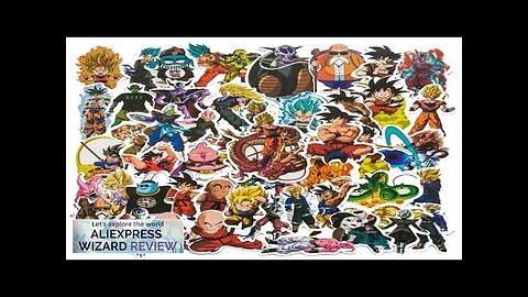 50pcs Dragon Ball Stickers Pack Cute Anime Stickers Waterproof Phone Case Laptop Review