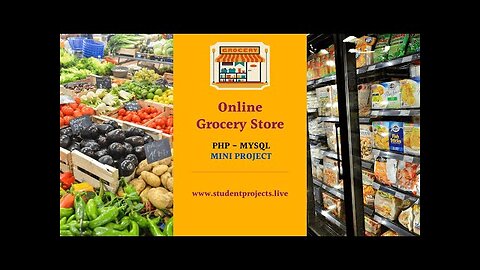 Grocery Store Management System - Mini Project in PHP & MySQL