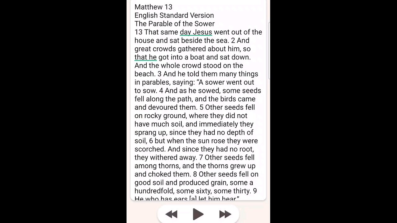 Matthew Chapter 13 ESV