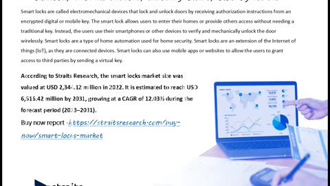 Smart Locks Market Size to Reach USD 6,516.42 Million by 2031 | Straits Research