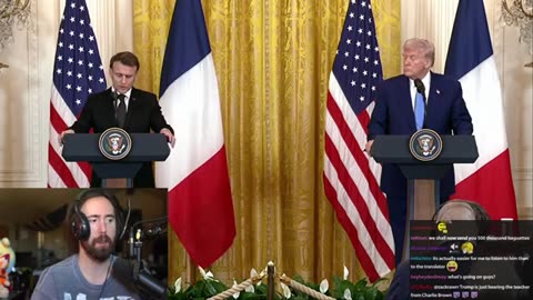 President Trump collabs with President Macron