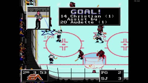 NHL '94 Franchise Mode 1992 Pre-Season G5 - Hockee (PG) at Len the Lengend (SJ)