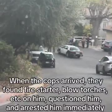 LA LOCALS USE ZIP TIES & TAKEDOWN TO ARREST ARSON SUSPECT