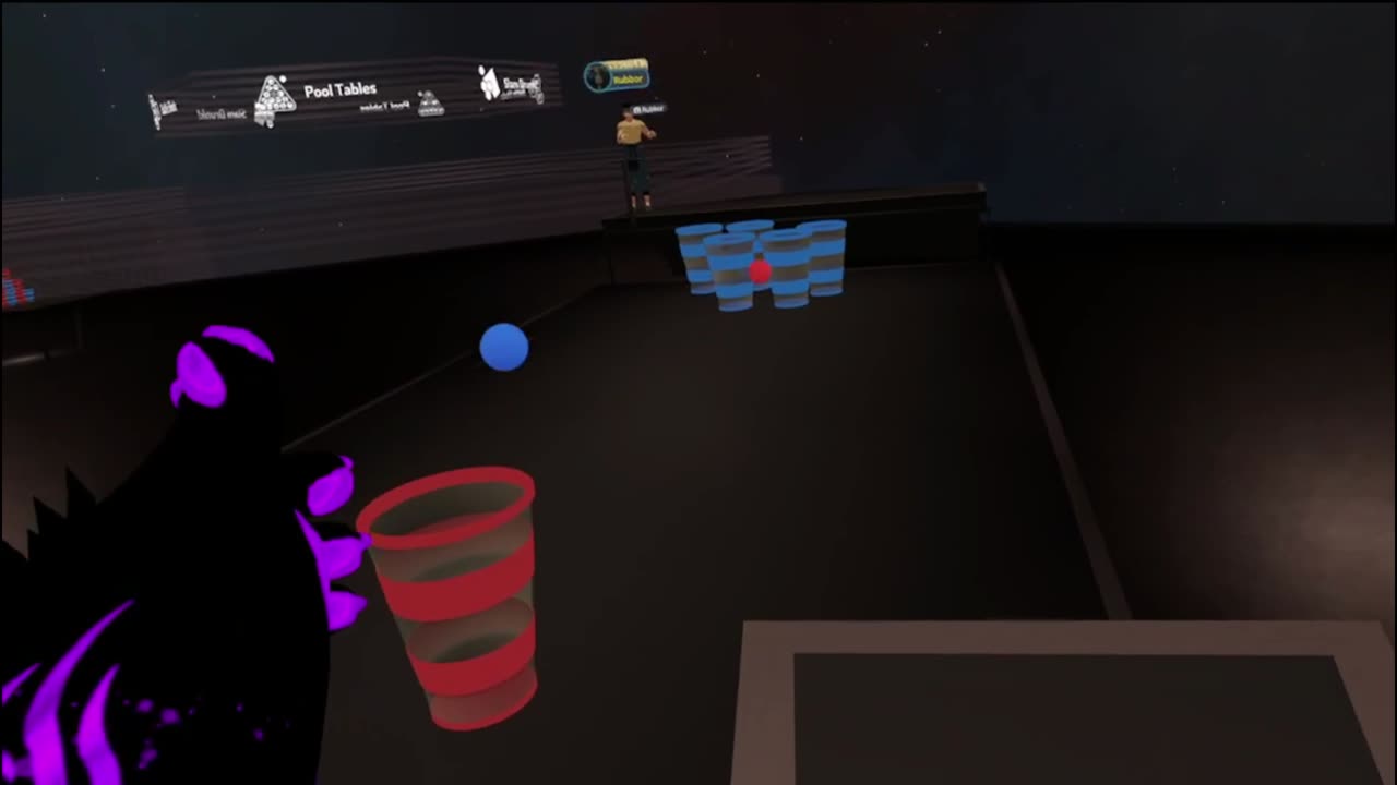 Hanging out in Gen's movie Beer pong with Rubbor P1