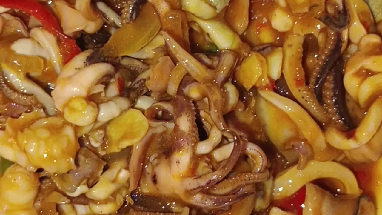 spicy sweet and sour squid verry nice