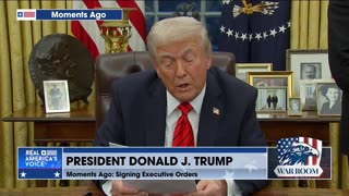 President Donald J. Trump Signs Executive Orders Live From The Oval Office